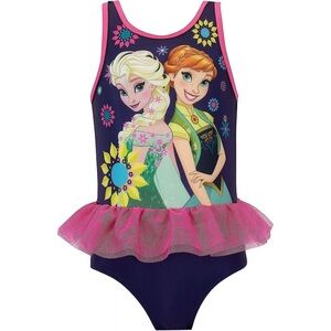 Girls Frozen tutu Swimsuit